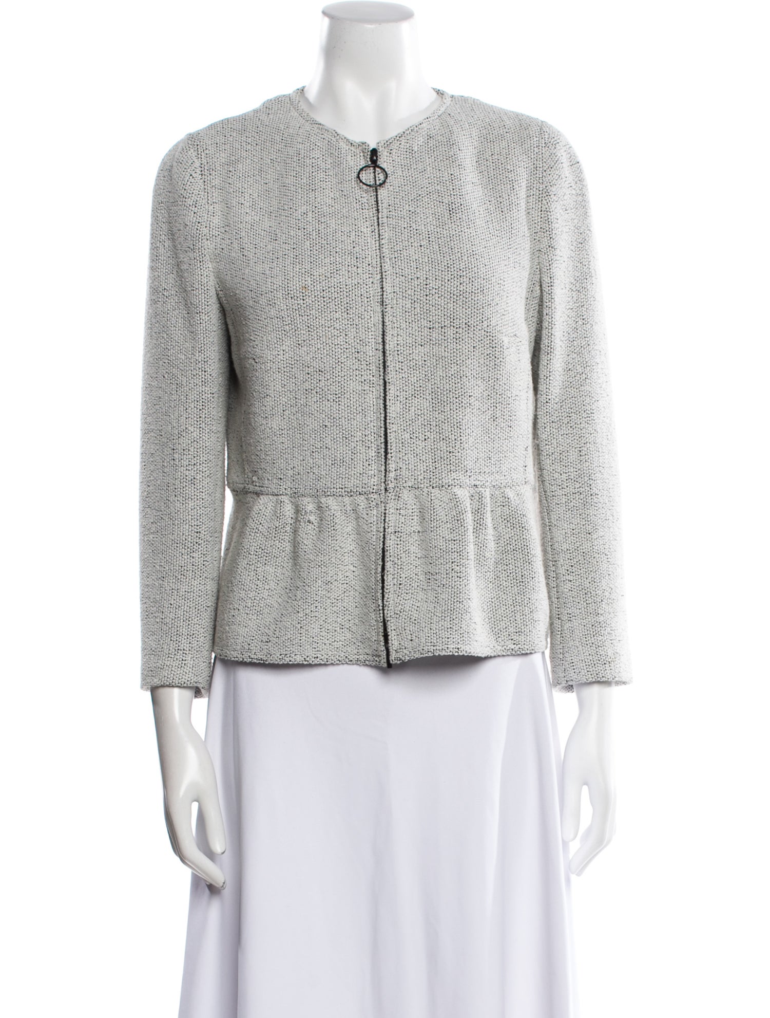 Akris Tweed Pattern Evening Jacket