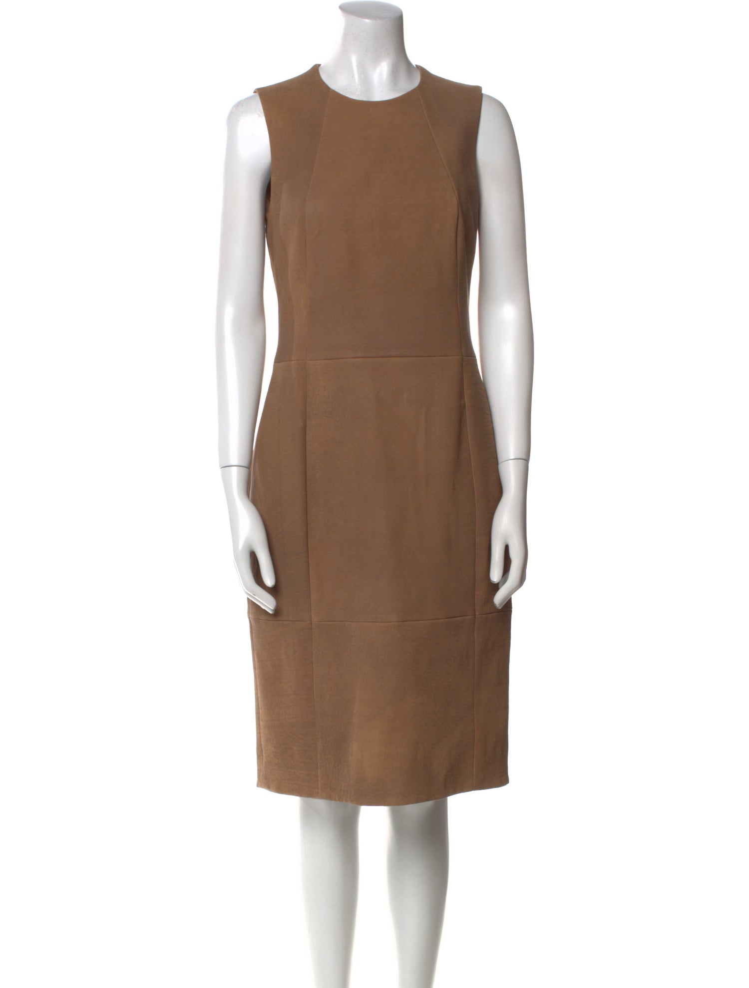 Akris Lambskin Midi Length Dress