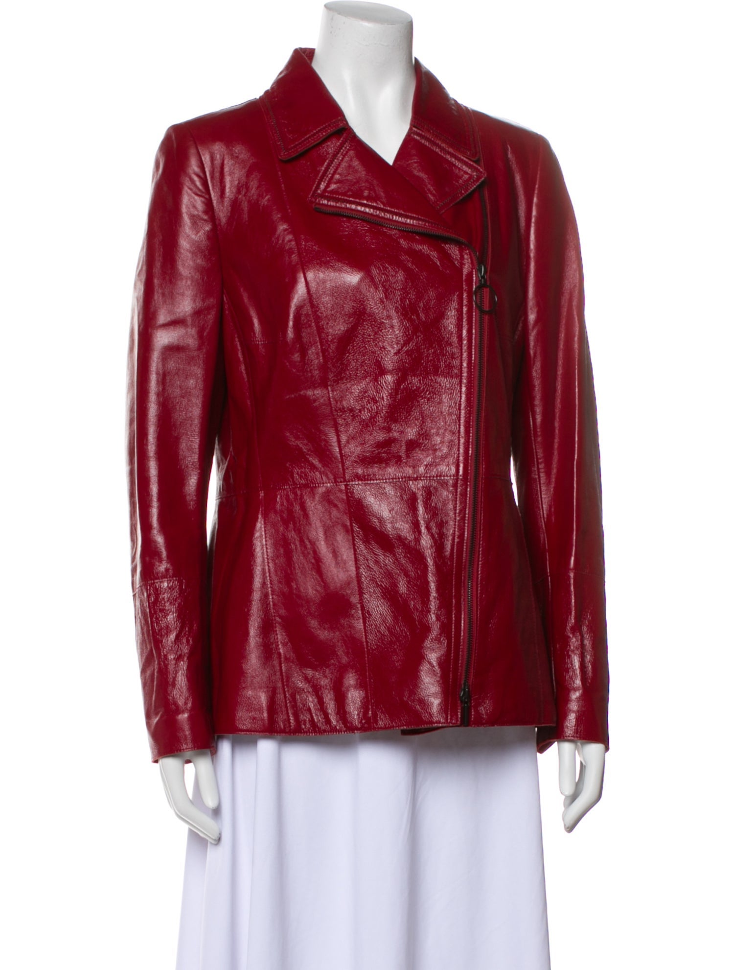 Akris Leather Biker Jacket
