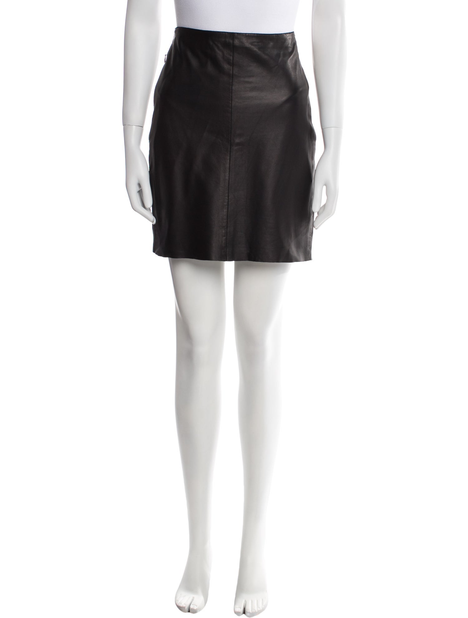 Akris Lambskin Mini Skirt