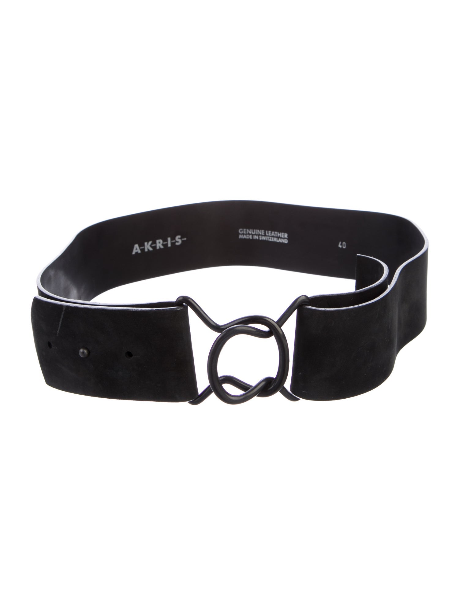 Akris Wide Suede Waist Belt