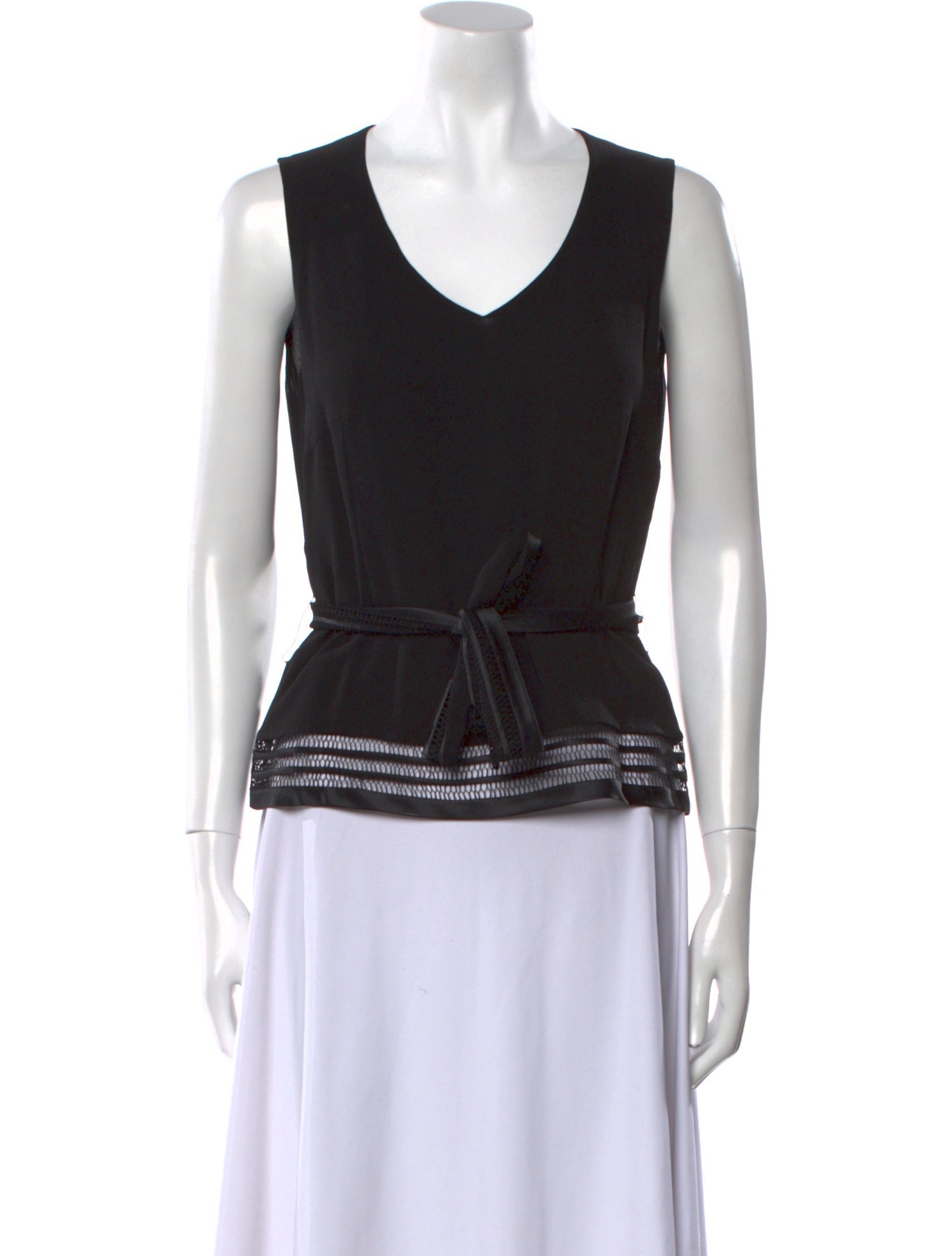 Akris Silk V-Neck Top