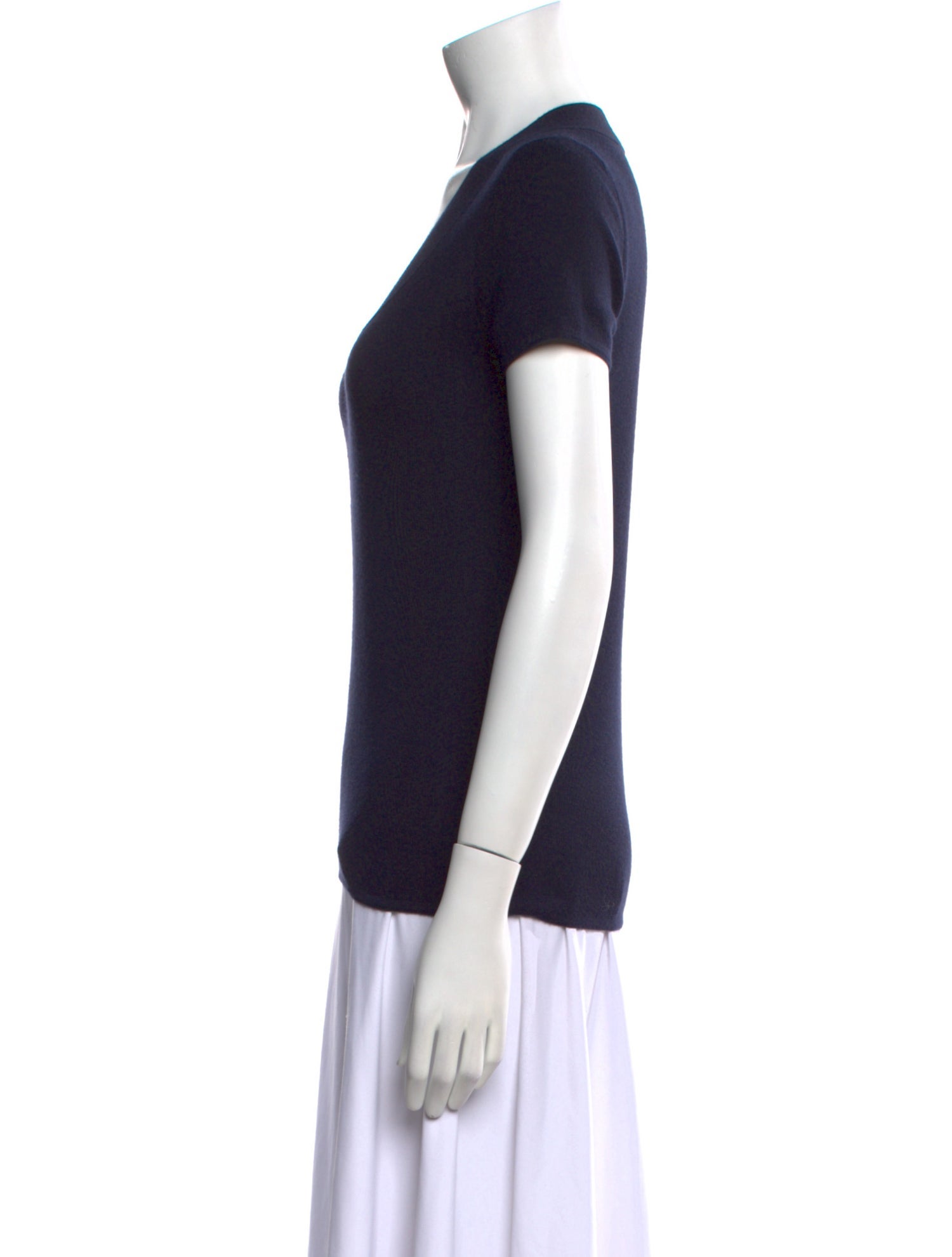 Akris Cashmere Scoop Neck T-Shirt