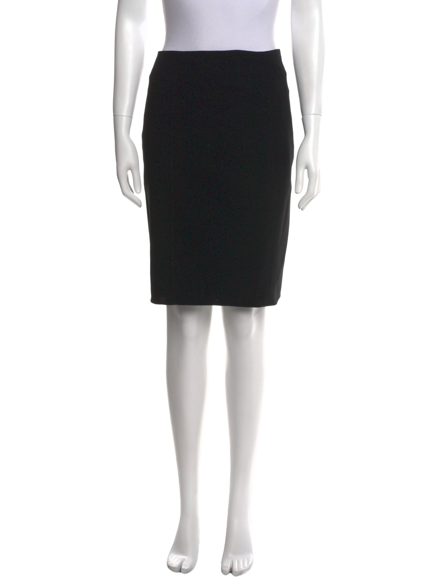 Akris Pleated Accents Knee-Length Skirt
