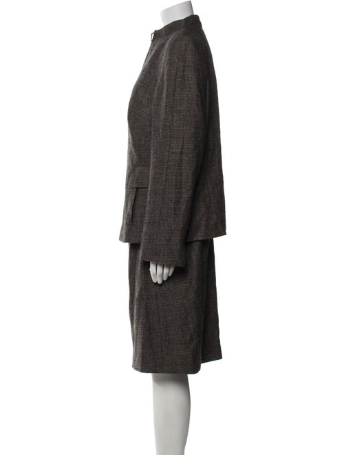 Akris Wool Chain-Link Accents Dress Set