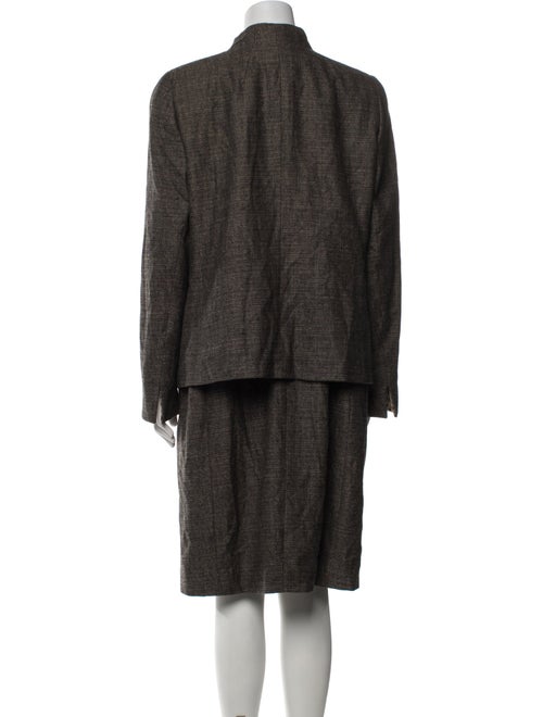 Akris Wool Chain-Link Accents Dress Set