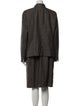 Akris Wool Chain-Link Accents Dress Set