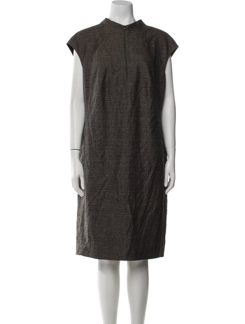 Akris Wool Chain-Link Accents Dress Set