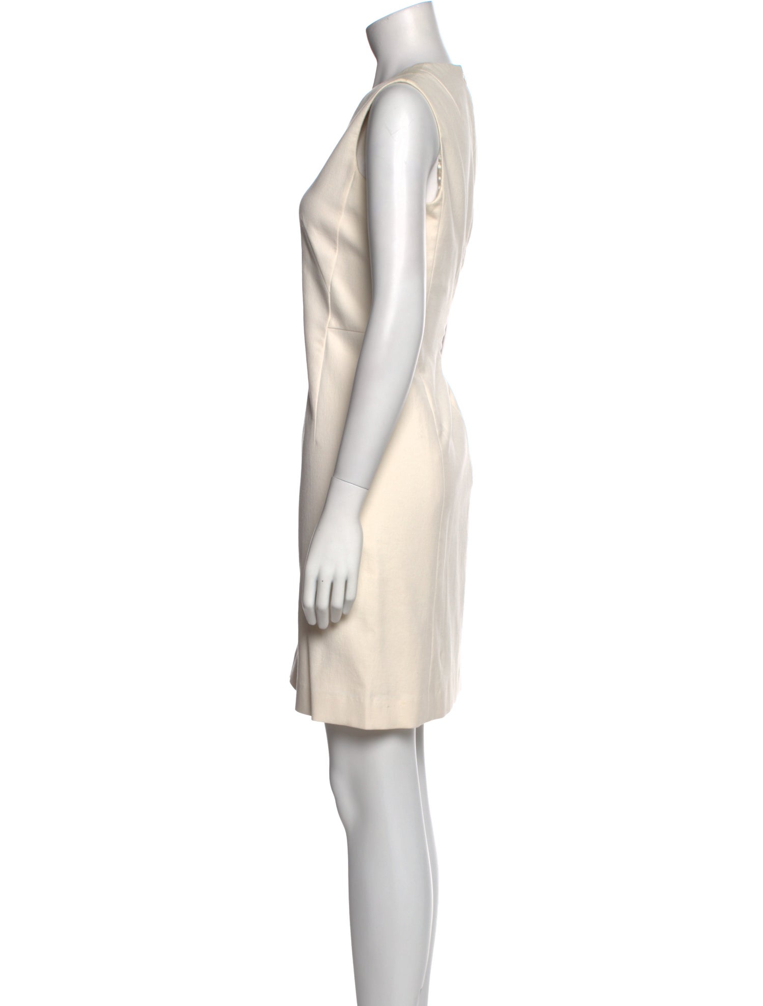 Akris V-Neck Mini Dress