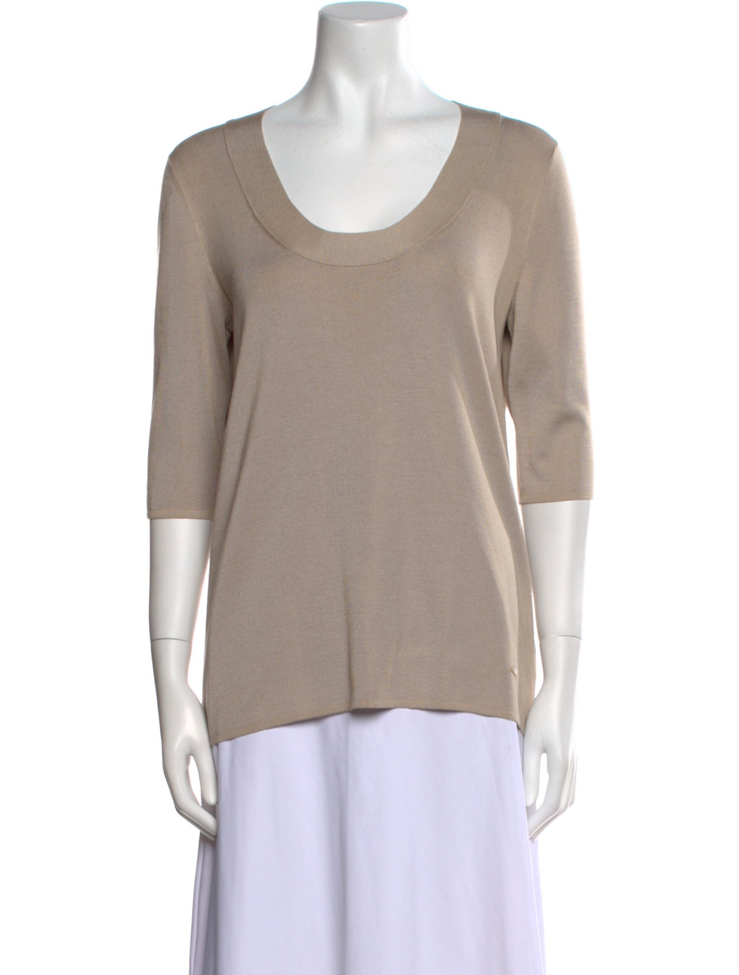 Akris Silk Scoop Neck Sweater