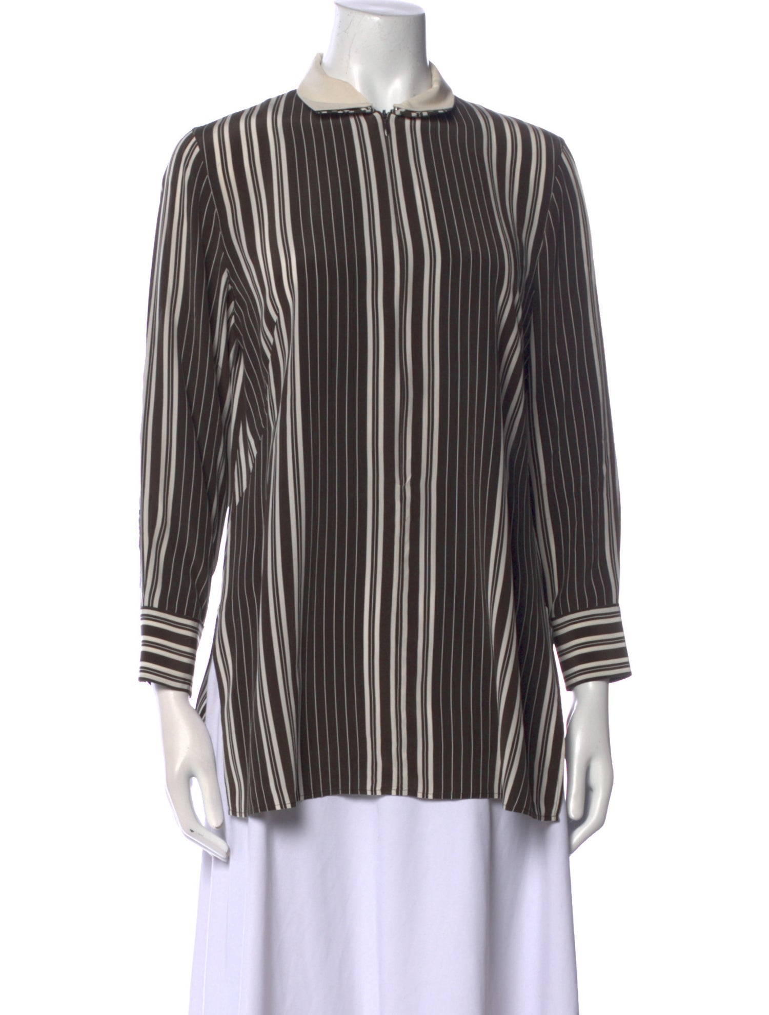 Akris Silk Striped Polo