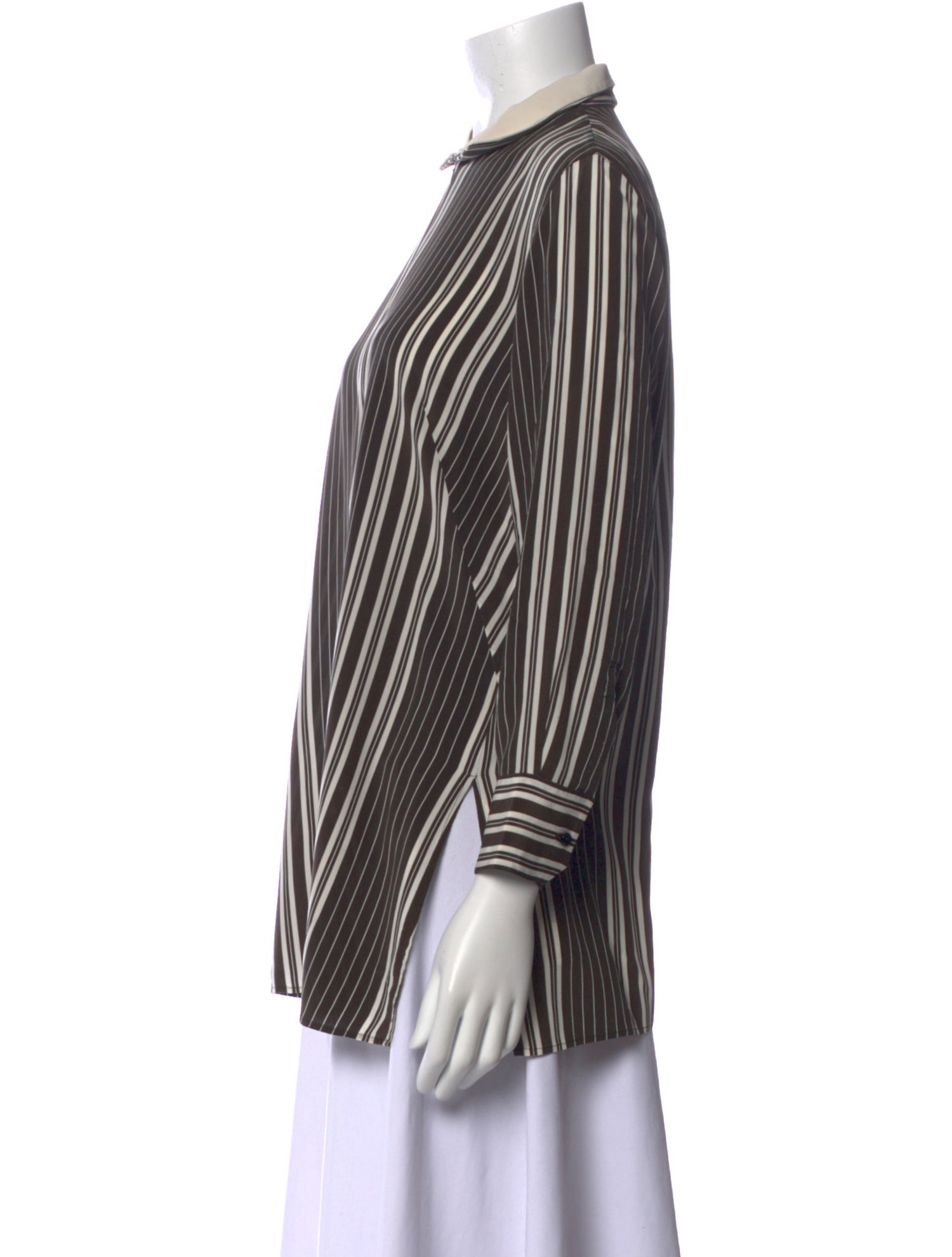 Akris Silk Striped Polo