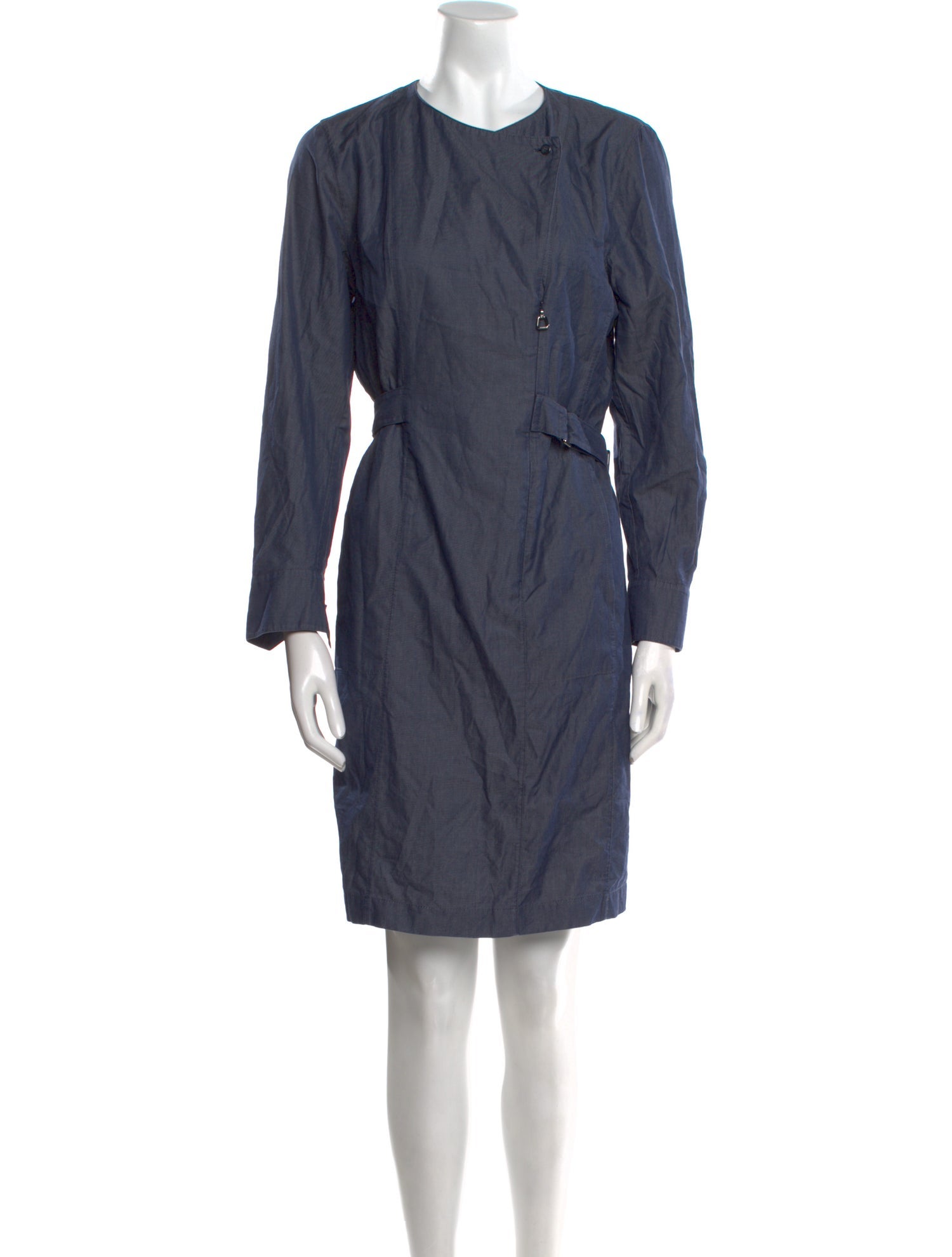 Akris Crew Neck Knee-Length Dress