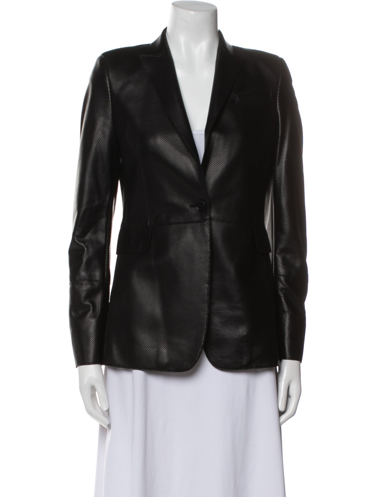 Akris Leather Blazer