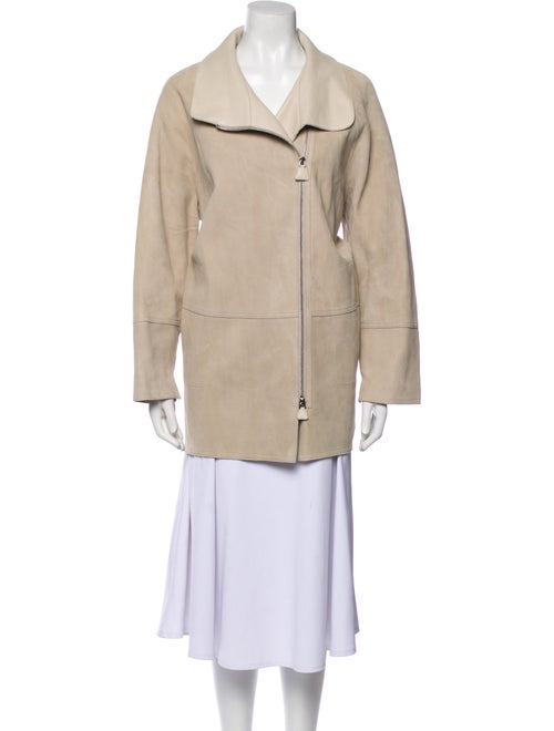 Akris Lambskin Trench Coat