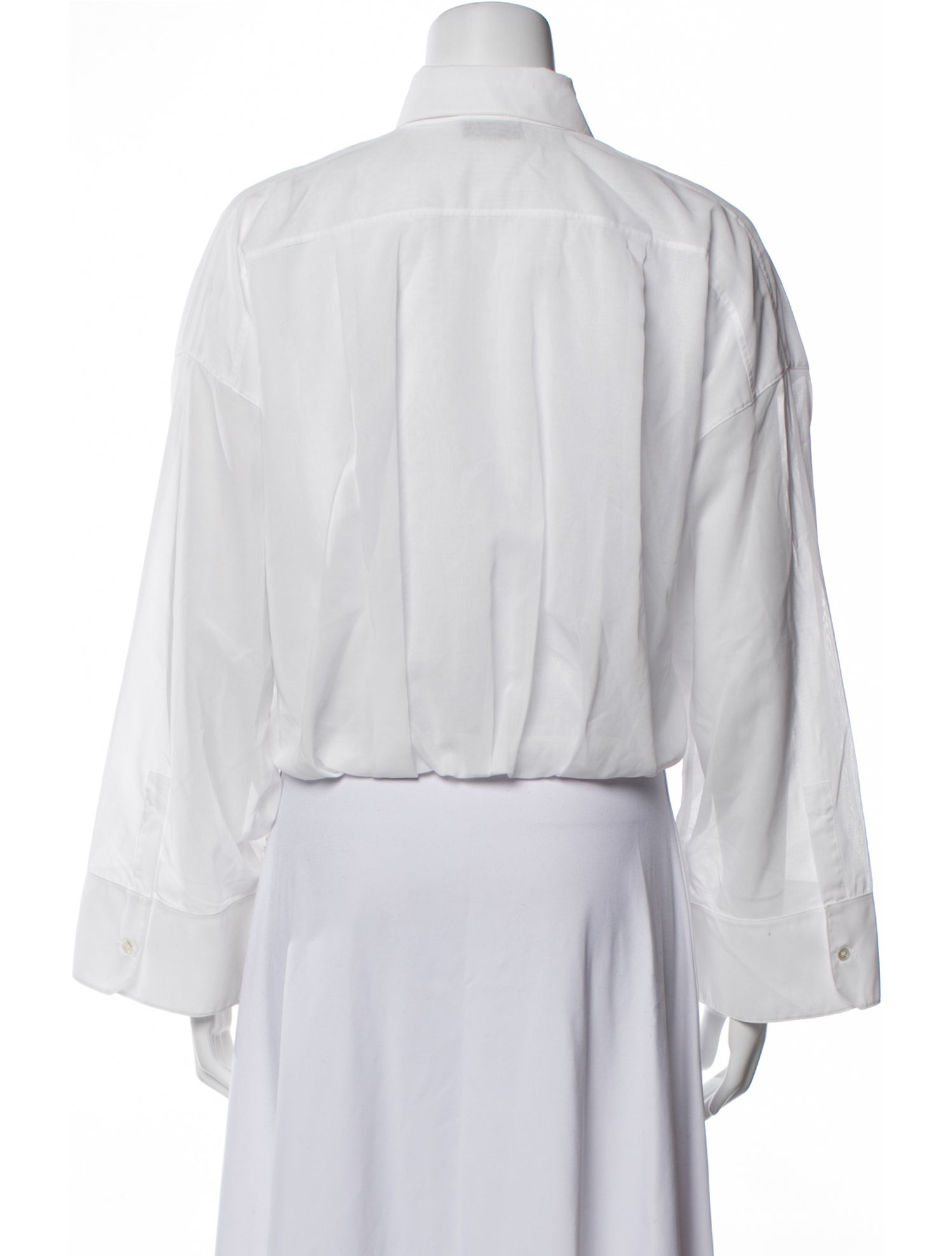 Akris Long Sleeve Button-Up Top