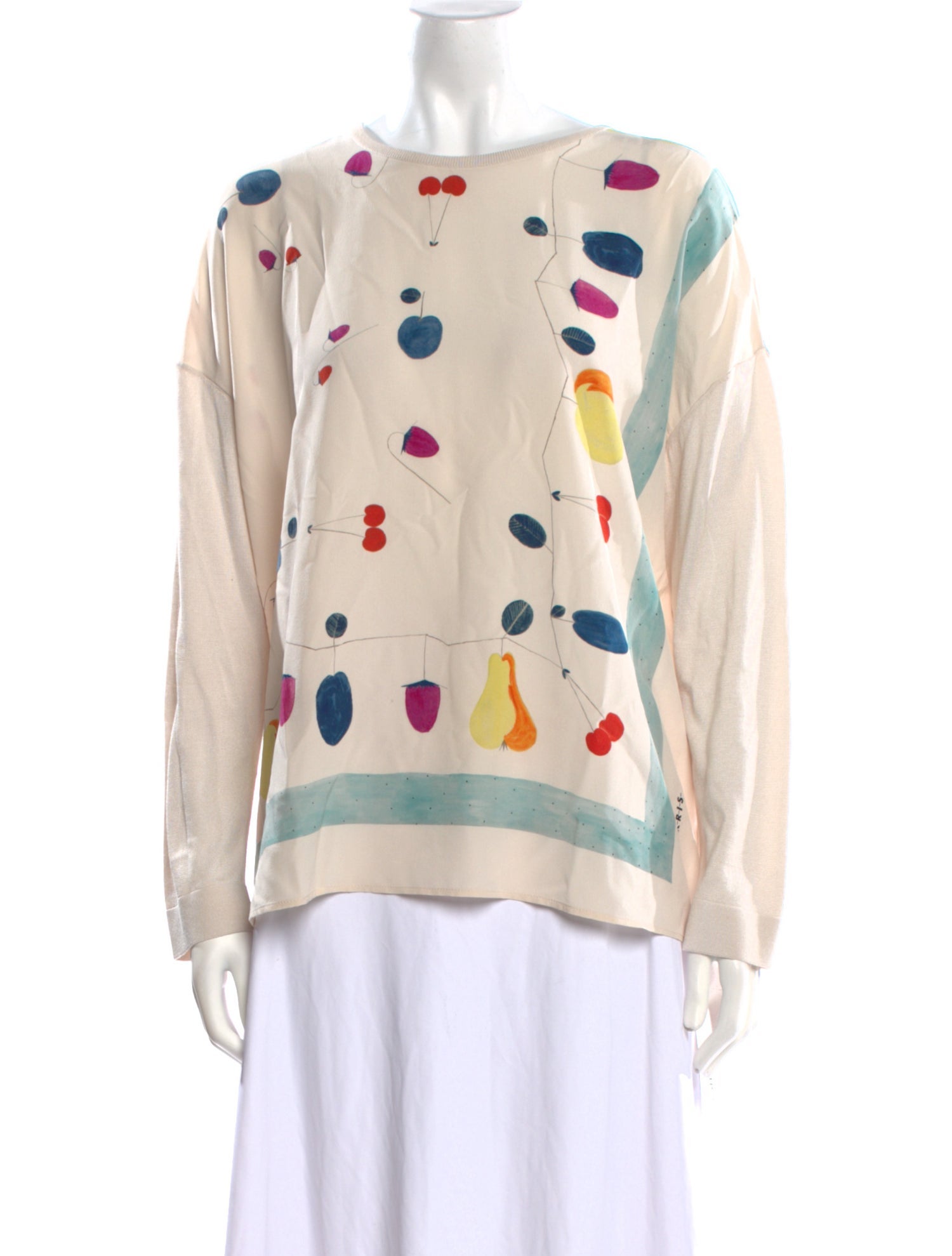 Akris Silk Printed Sweatshirt
