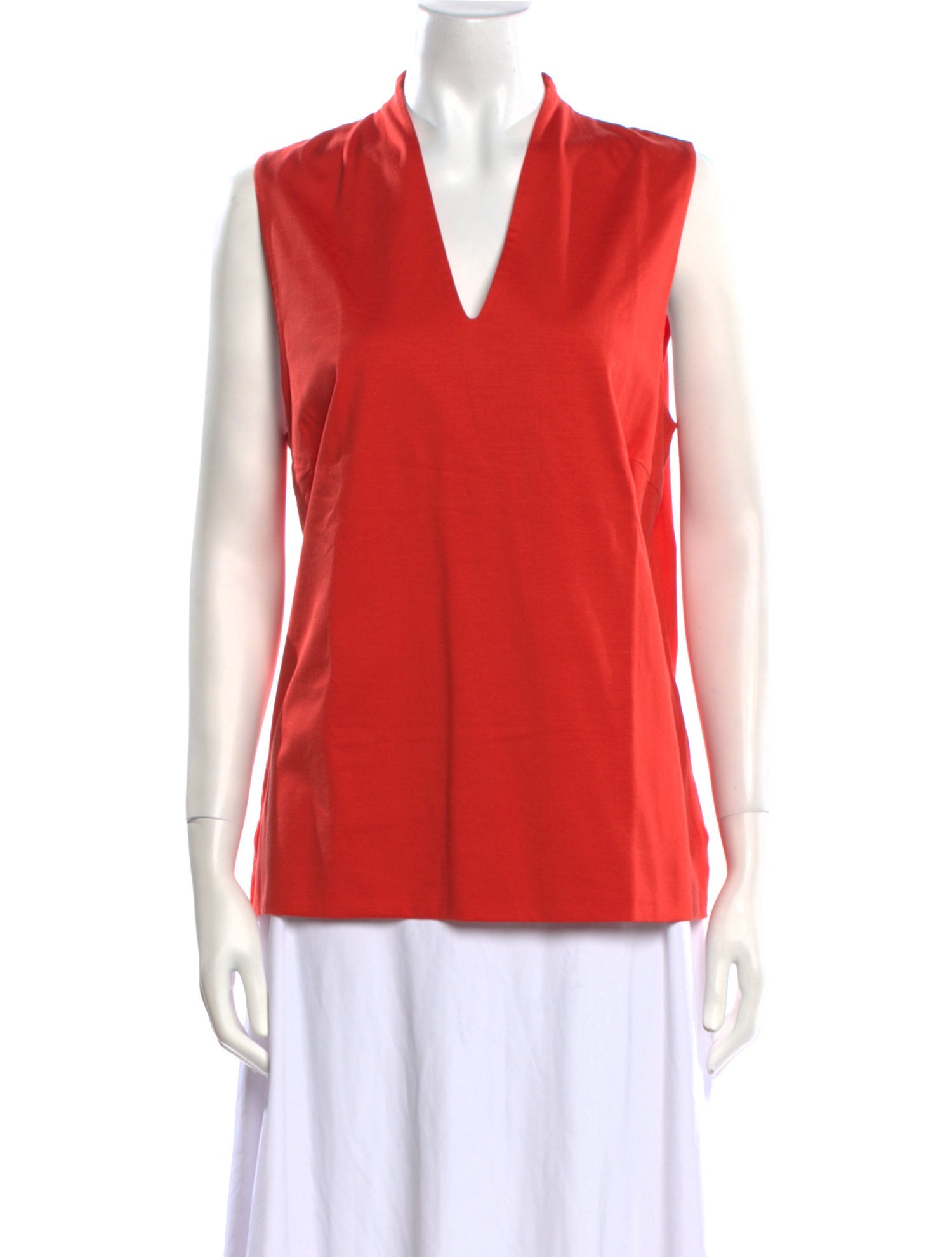 Akris V-Neck Sleeveless Blouse