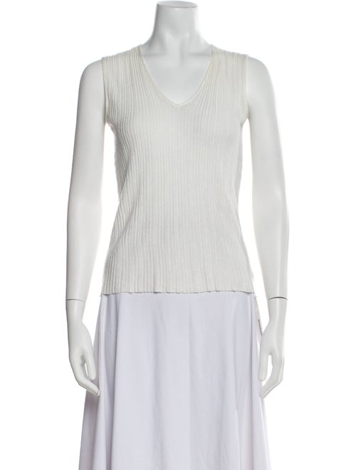 Akris V-Neck Sleeveless Top