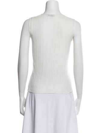 Akris V-Neck Sleeveless Top
