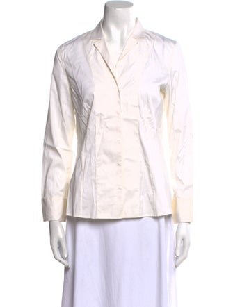 Akris Long Sleeve Button-Up Top