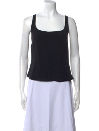 Akris Silk Square Neckline Top