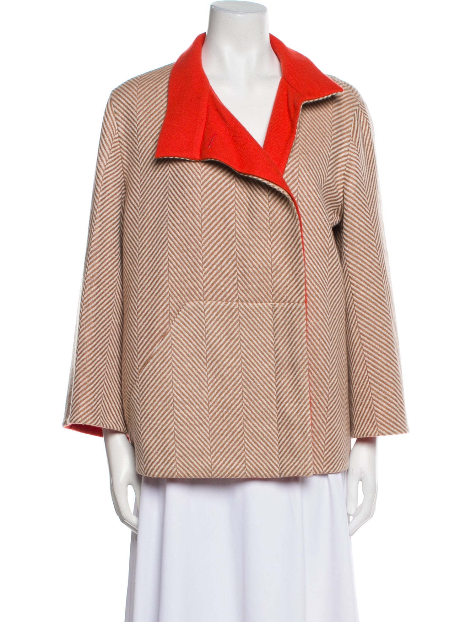 Akris Cashmere Colorblock Pattern Jacket w/ Tags