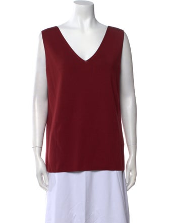 Akris Silk V-Neck Top