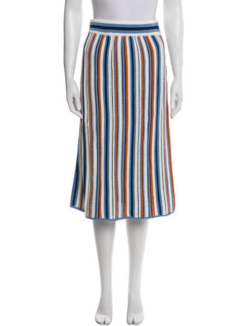 Akris Striped Knee-Length Skirt