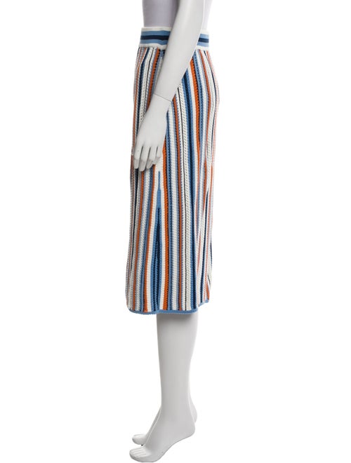 Akris Striped Knee-Length Skirt