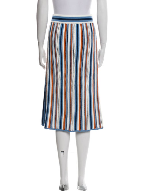 Akris Striped Knee-Length Skirt