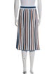 Akris Striped Knee-Length Skirt