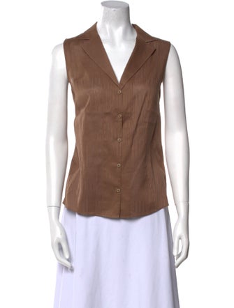 Akris V-Neck Sleeveless Top