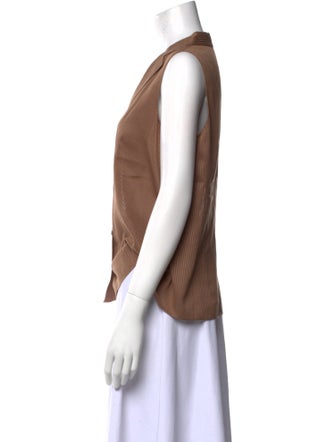 Akris V-Neck Sleeveless Top