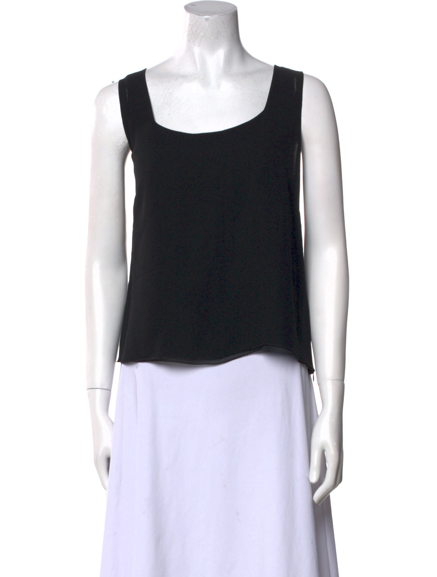 Akris Silk Scoop Neck Crop Top