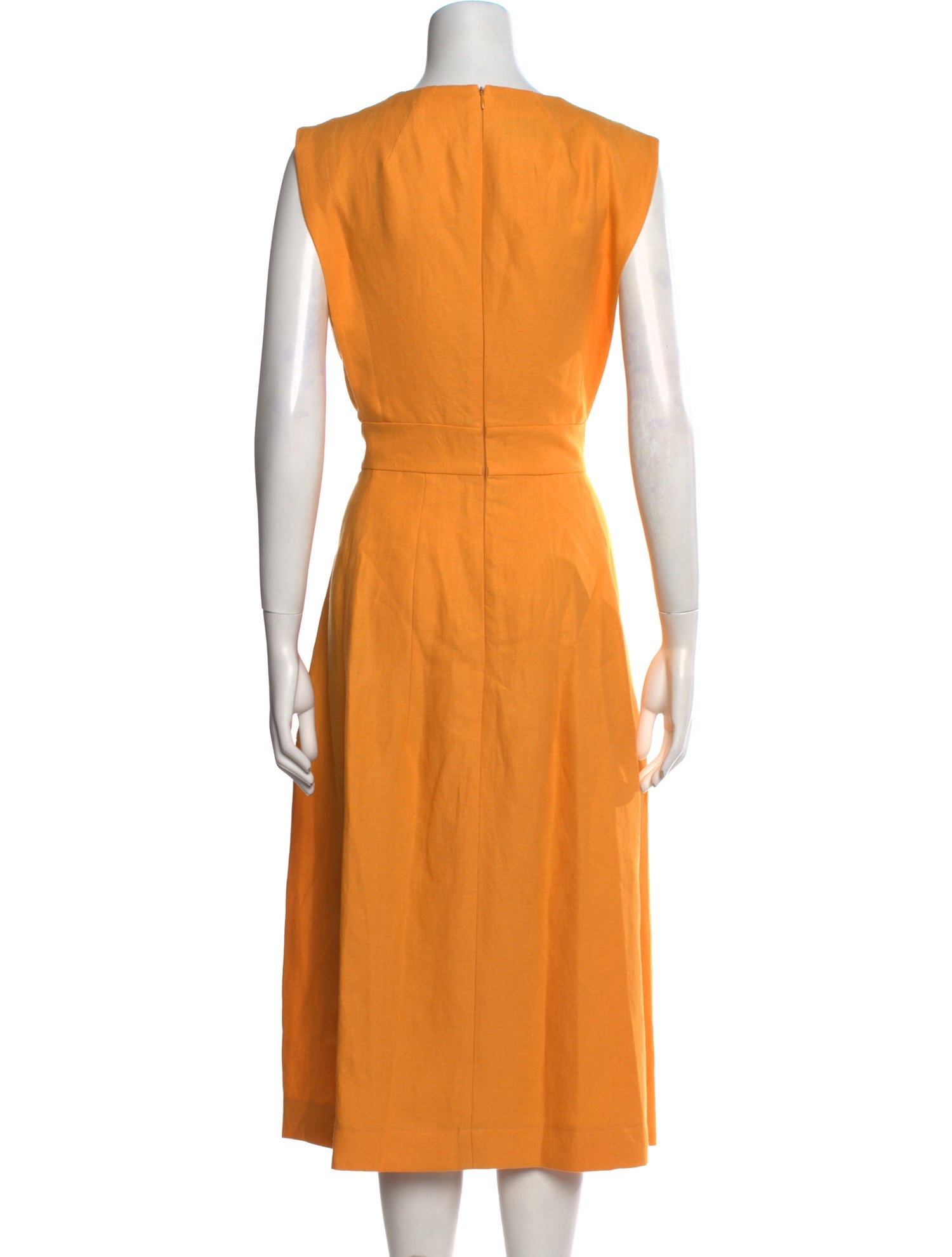 Akris Linen Midi Length Dress