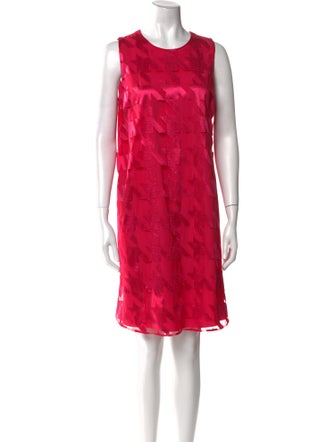 Akris Crew Neck Mini Dress