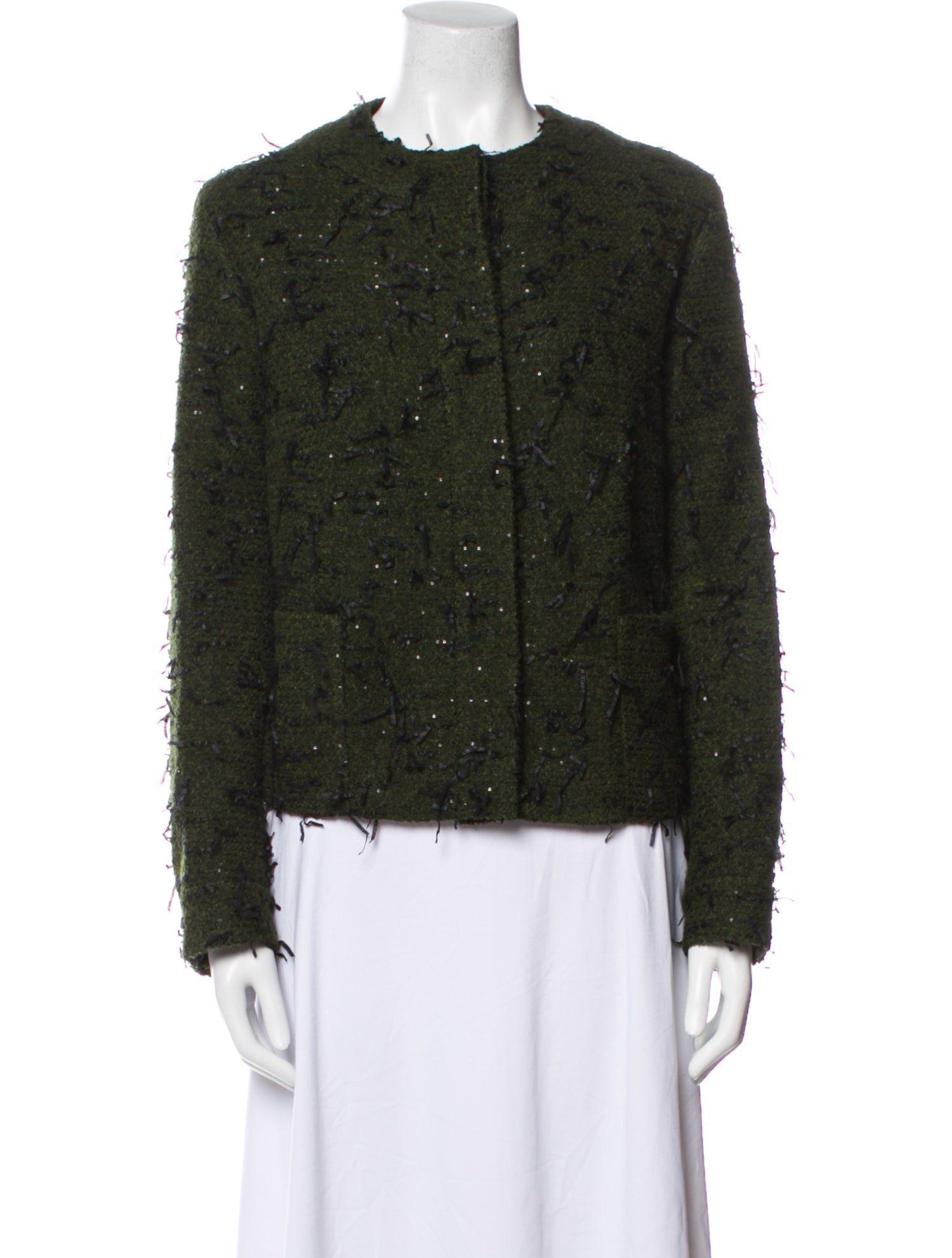 Akris Wool Printed Evening Jacket