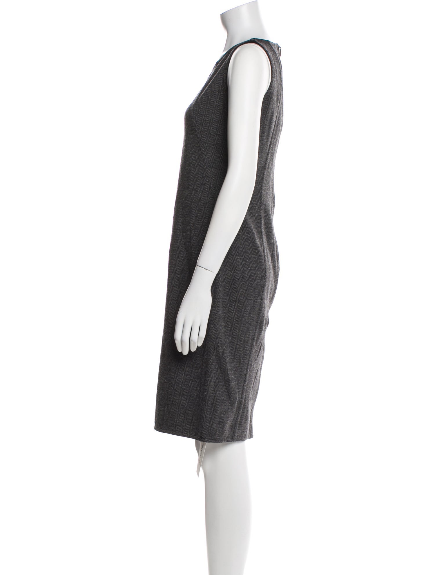 Akris Bateau Neckline Knee-Length Dress