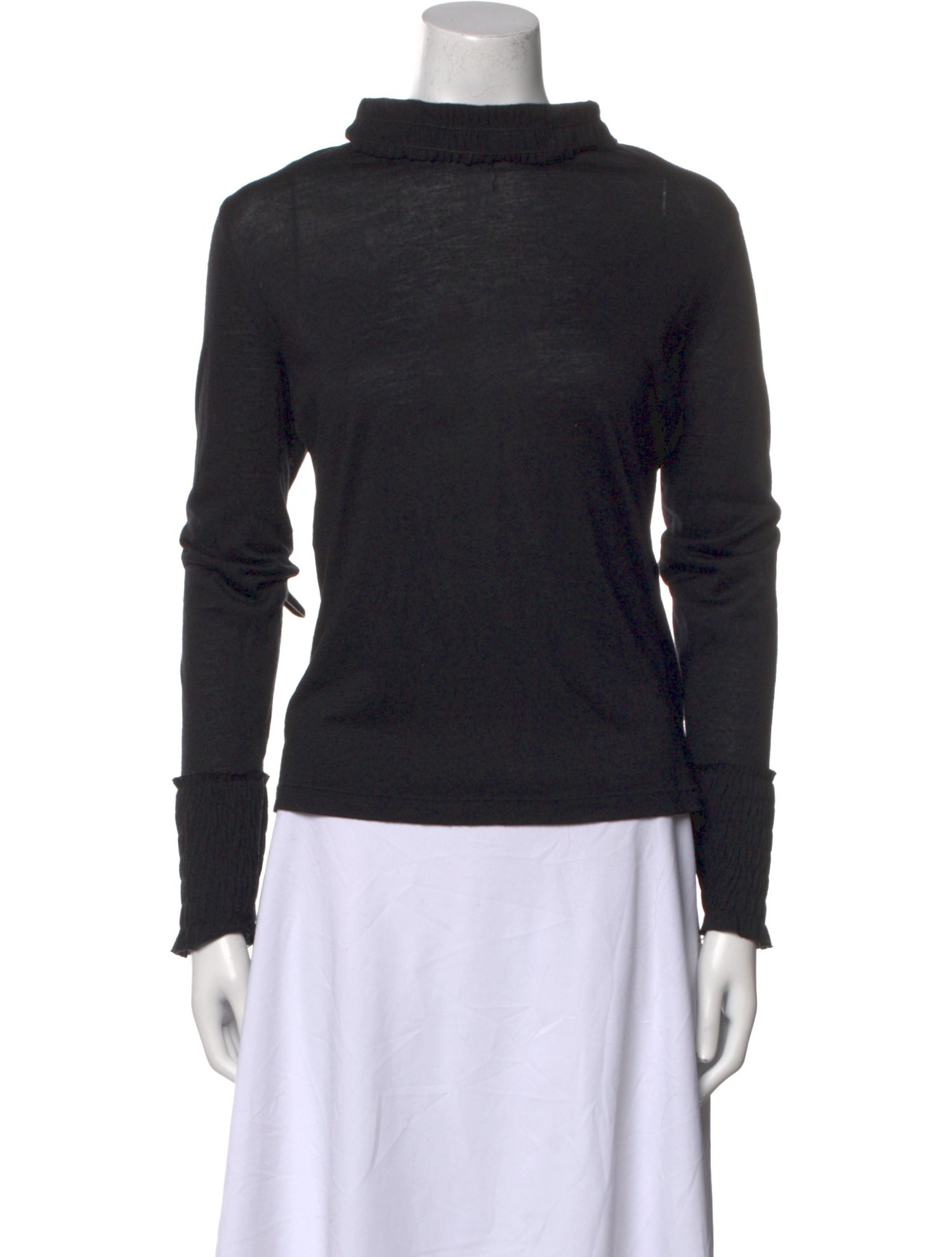 Akris Cashmere Mock Neck Sweater