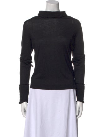 Akris Cashmere Mock Neck Sweater