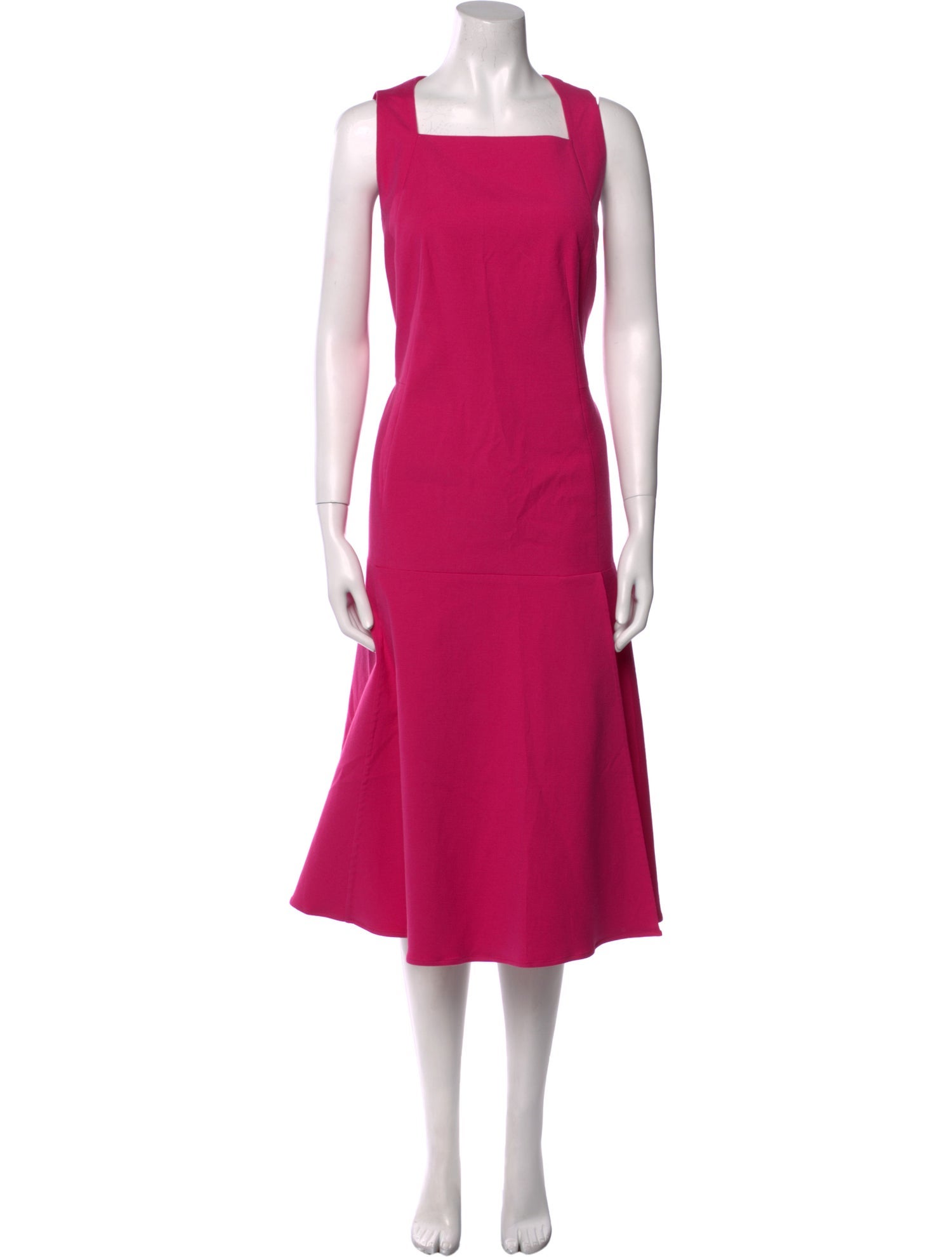 Akris Square Neckline Midi Length Dress