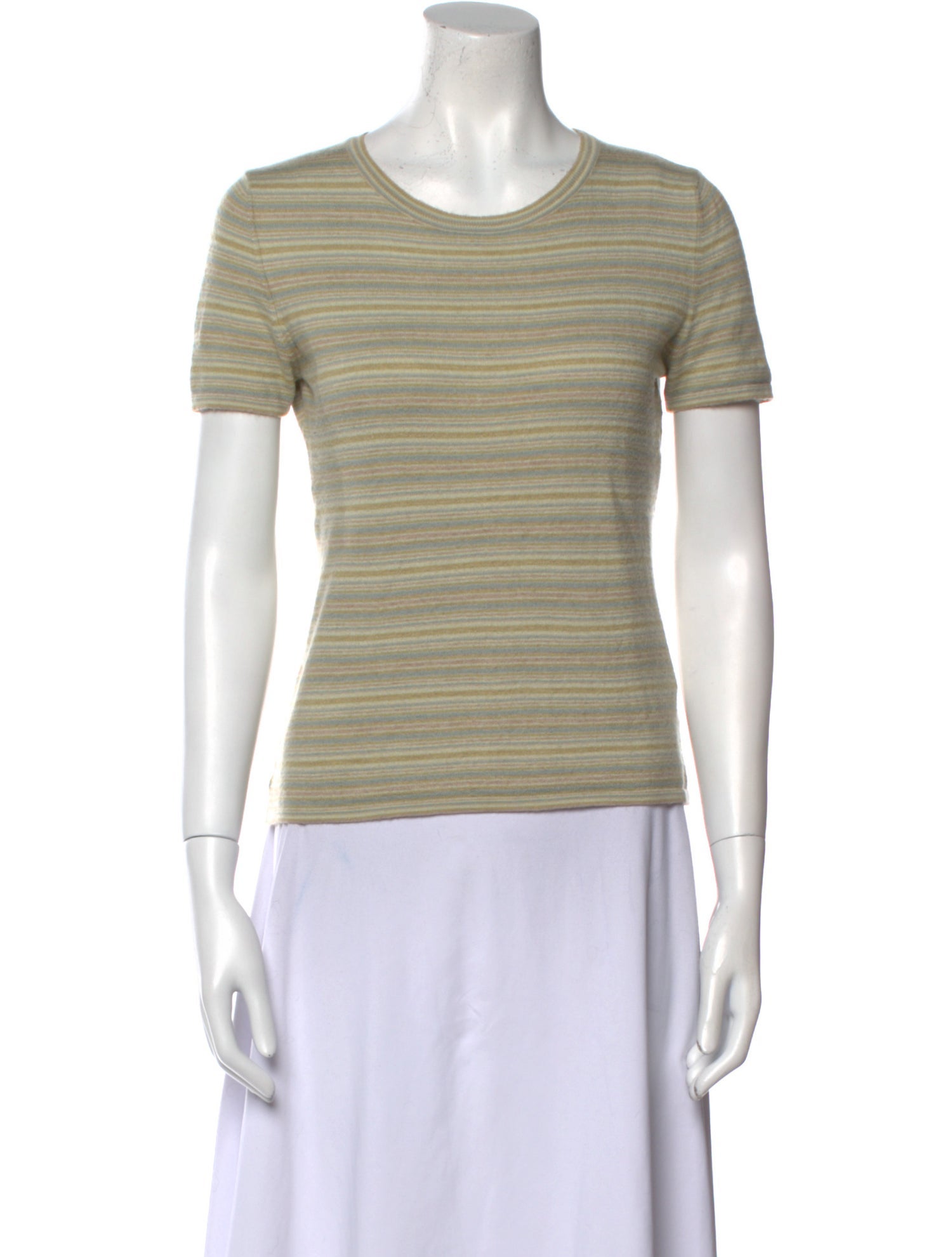 Akris Cashmere Striped T-Shirt
