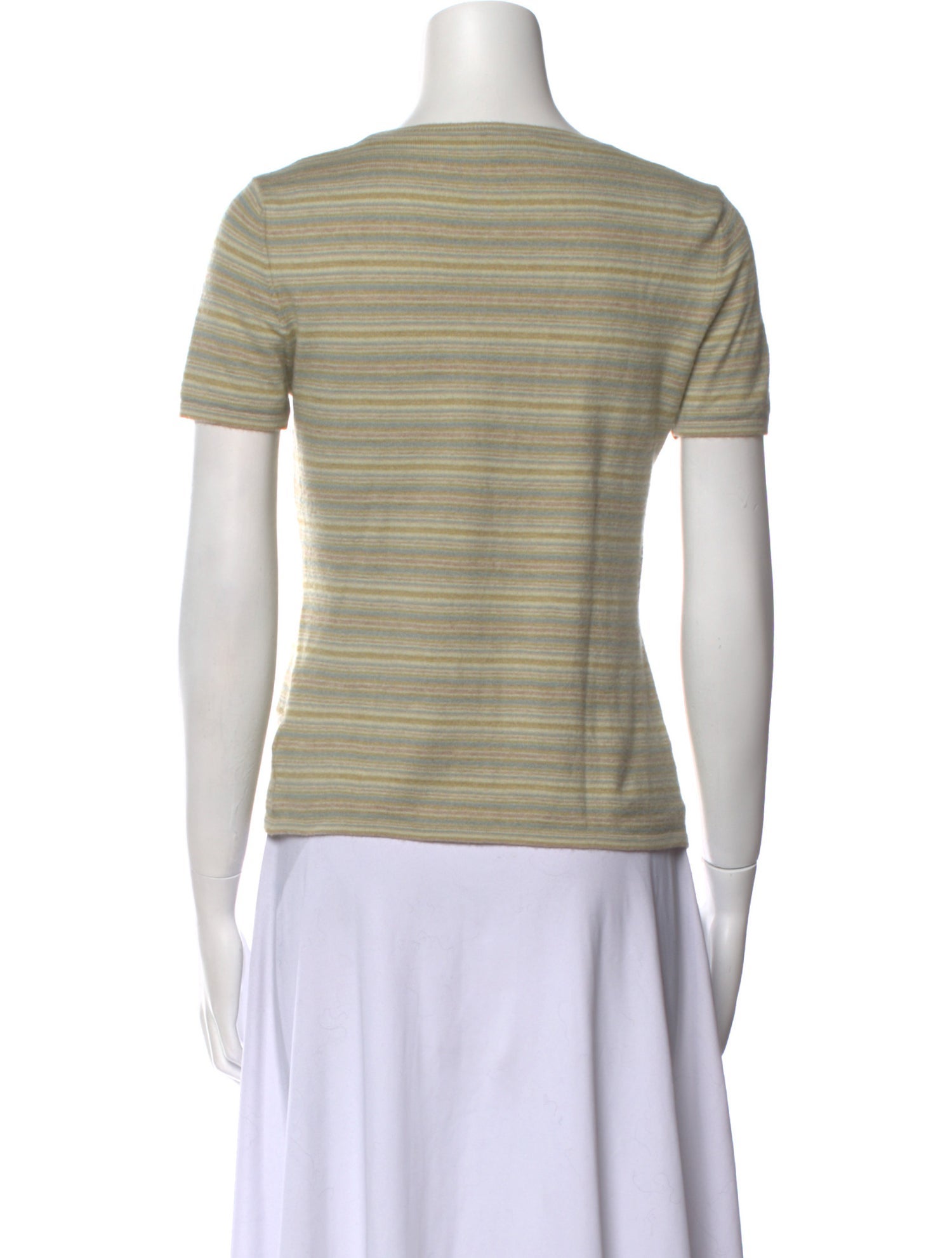 Akris Cashmere Striped T-Shirt