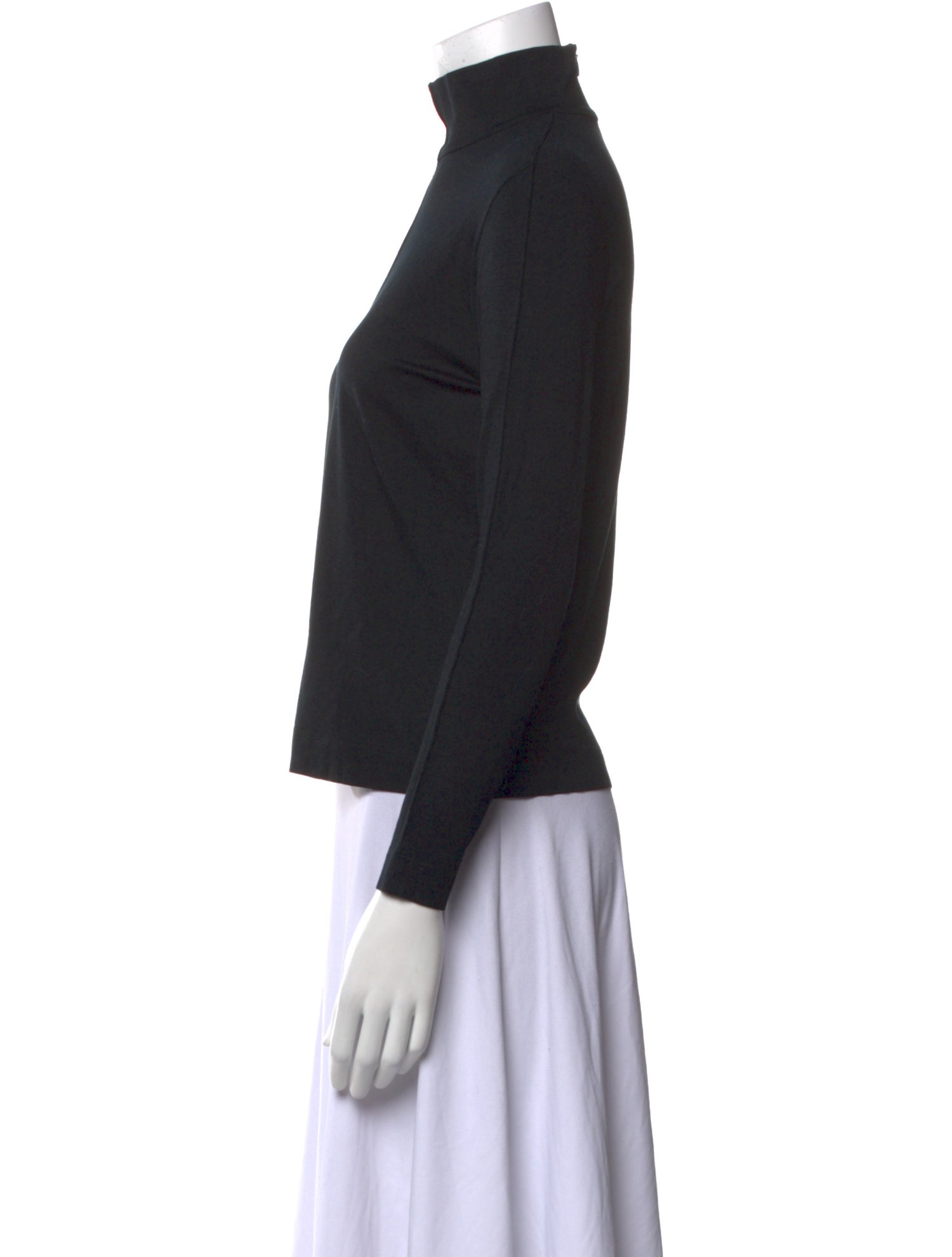 Akris Mock Neck Long Sleeve Top