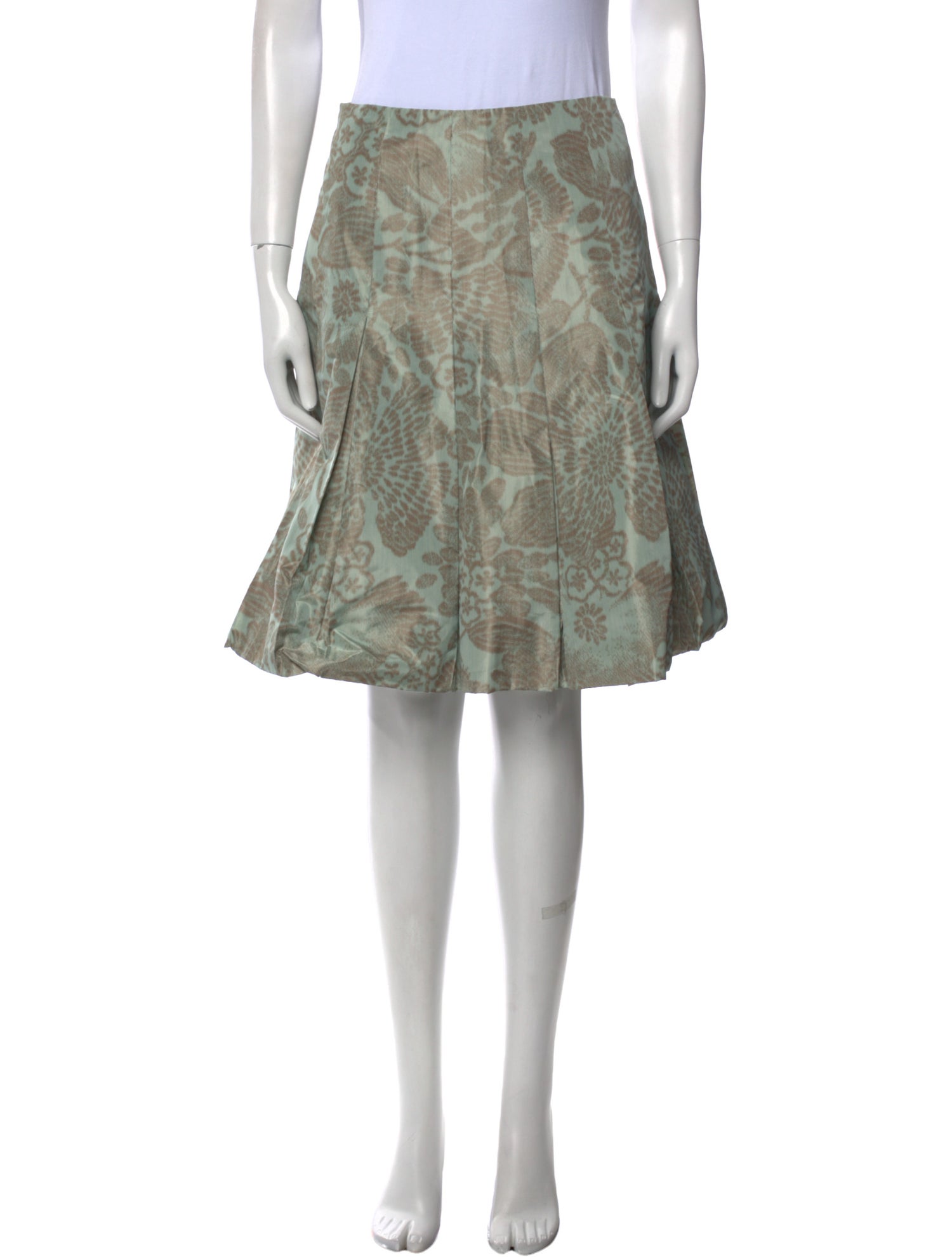 Akris Printed Knee-Length Skirt