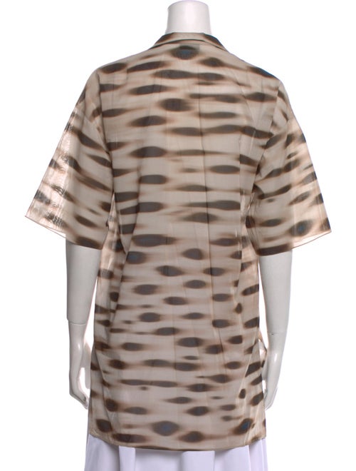 Akris Animal Print Short Sleeve Tunic