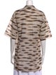 Akris Animal Print Short Sleeve Tunic