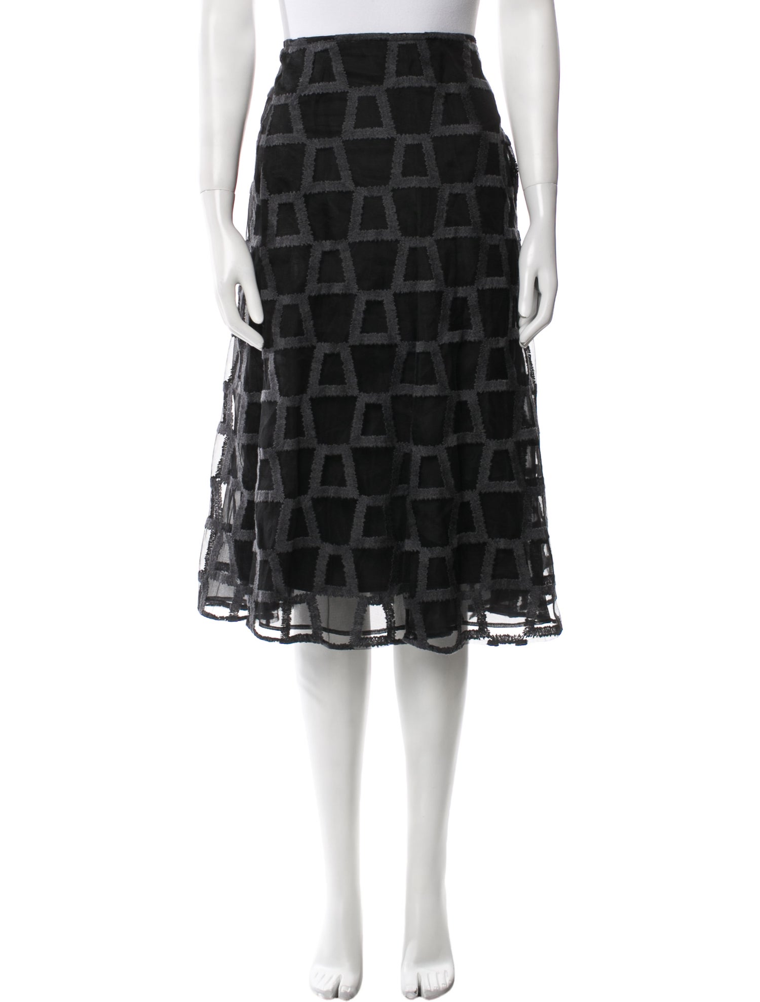 Akris Wool Knee-Length Skirt