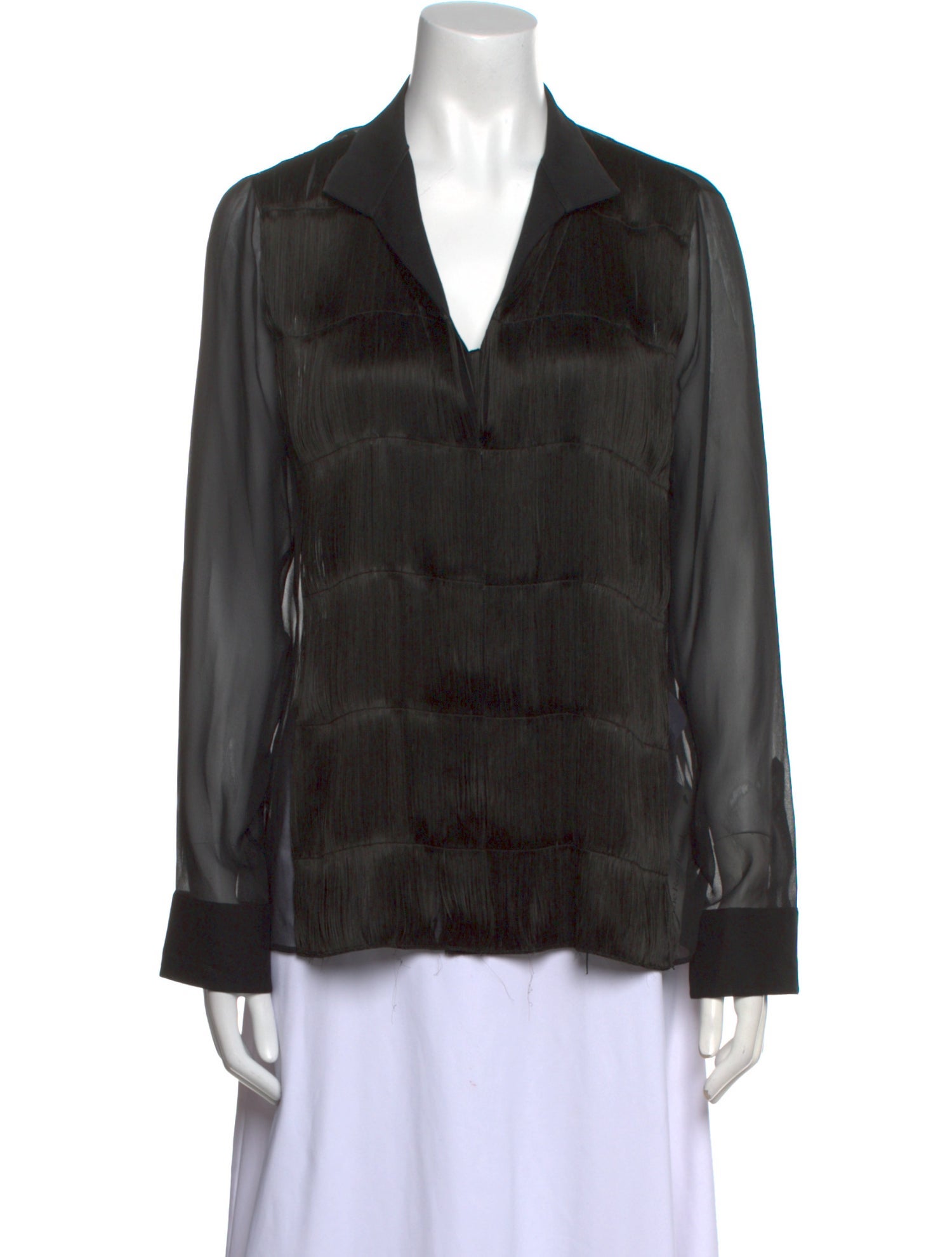 Akris Long Sleeve Blouse